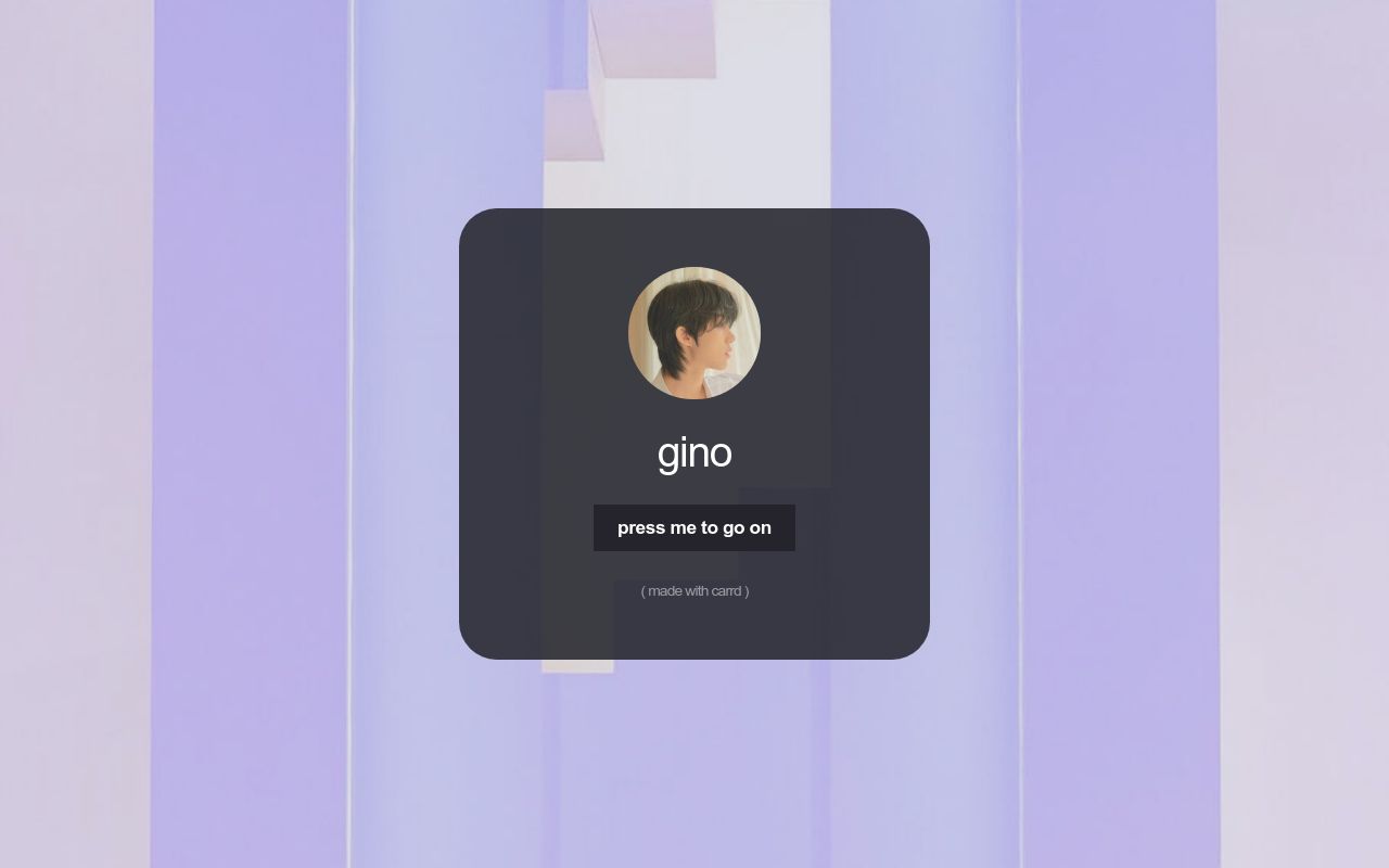 Carrd profile picture for @gino
